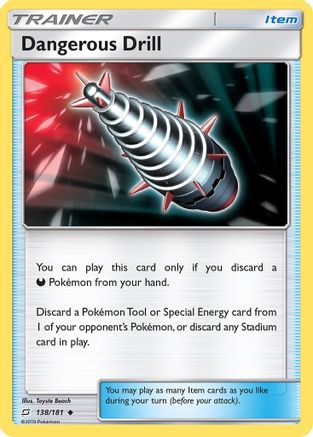 Dangerous Drill (138/181) [SM  Team Up] Reverse Holofoil - Uncommon