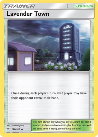 Lavender Town (147/181) [SM  Team Up] Reverse Holofoil - Uncommon
