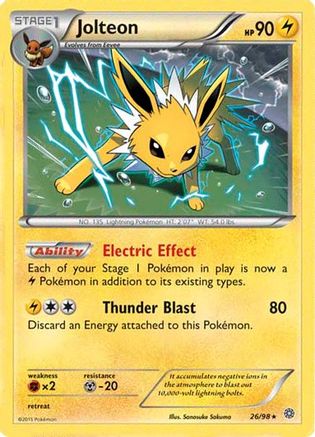 Jolteon (Cosmos Holo) (026/98) [Miscellaneous Cards & Products] Holofoil - Promo