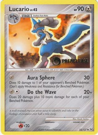 Lucario (Prerelease) (53/127) [Diamond and Pearl Promos] - Promo