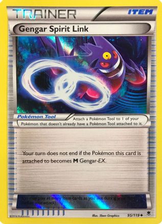 Gengar Spirit Link (Alternate Holo) (Gamestop Exclusive) (095/119) [Miscellaneous Cards & Products] Holofoil - Promo
