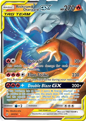 Reshiram & Charizard GX [SM10 - 20/214]