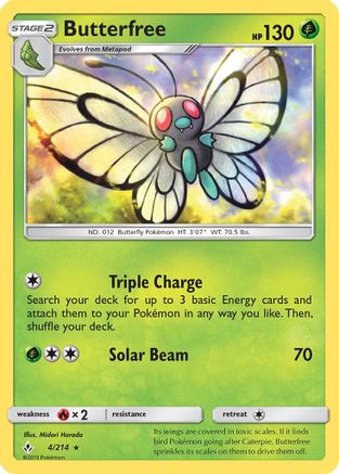 Butterfree (004/214) [SM  Unbroken Bonds] - Rare