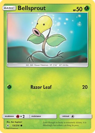 Bellsprout (013/214) [SM  Unbroken Bonds] Reverse Holofoil - Common
