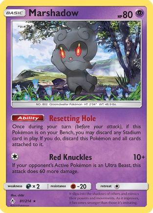 Marshadow (081/214) [SM  Unbroken Bonds] Reverse Holofoil - Holo Rare