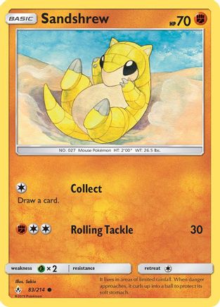 Sandshrew (083/214) [SM  Unbroken Bonds] - Common