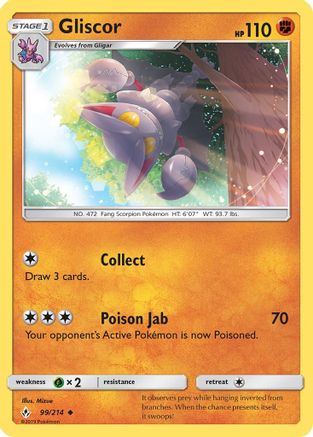 Gliscor (99/214) [SM  Unbroken Bonds] - Uncommon