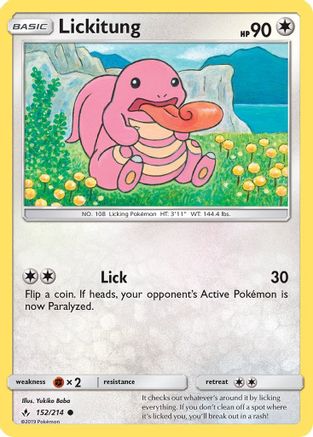 Lickitung (152/214) [SM  Unbroken Bonds] Reverse Holofoil - Common