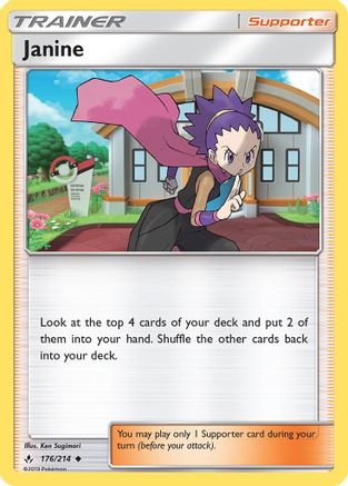 Janine (176/214) [SM  Unbroken Bonds] Reverse Holofoil - Uncommon