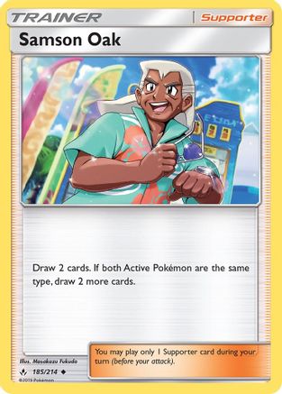 Samson Oak (185/214) [SM  Unbroken Bonds] - Uncommon