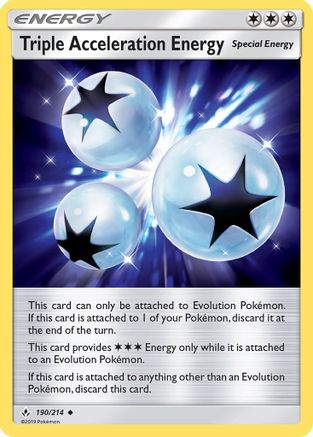 Triple Acceleration Energy (190/214) [SM  Unbroken Bonds] Reverse Holofoil - Uncommon