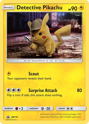 Detective Pikachu - SM170 (SM170/248) [SM Promos] Holofoil - Promo