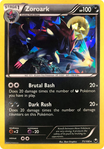 Zoroark - 71/108 (Cracked Ice Holo) [PR - 071/108]