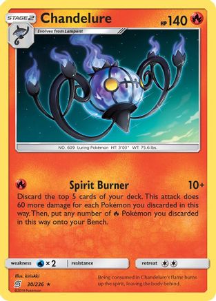 Chandelure (30/236) [SM  Unified Minds] Holofoil - Holo Rare