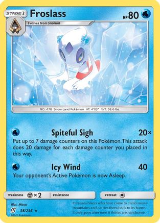 Froslass (38/236) [SM  Unified Minds] Reverse Holofoil - Holo Rare