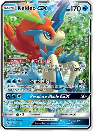 Keldeo GX (047/236) [SM  Unified Minds] Holofoil - Ultra Rare