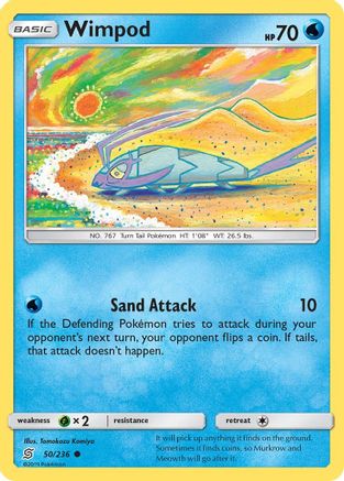 Wimpod (050/236) [SM  Unified Minds] Reverse Holofoil - Common