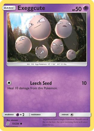Exeggcute (073/236) [SM  Unified Minds] Reverse Holofoil - Common