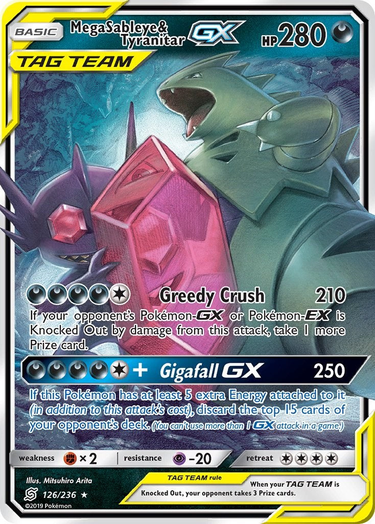 Mega Sableye & Tyranitar GX [SM11 - 126/236]