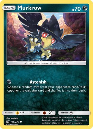 Murkrow (128/236) [SM  Unified Minds] Reverse Holofoil - Common