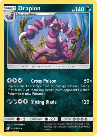 Drapion (134/236) [SM  Unified Minds] - Rare