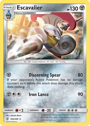 Escavalier (142/236) [SM  Unified Minds] - Rare