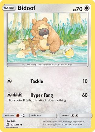 Bidoof (171/236) [SM  Unified Minds] Reverse Holofoil - Common