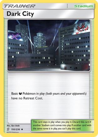 Dark City (193/236) [SM  Unified Minds] Reverse Holofoil - Uncommon