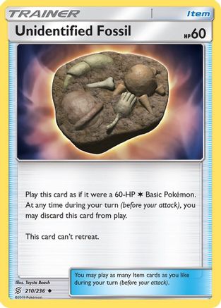 Unidentified Fossil (210/236) [SM  Unified Minds] - Uncommon