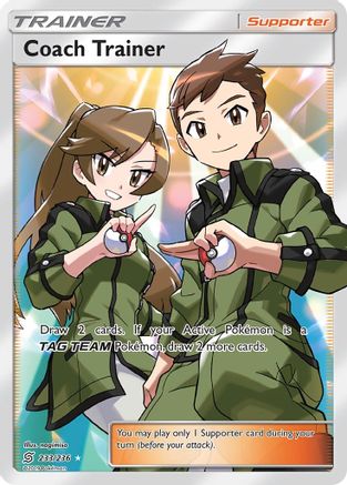 Coach Trainer (Full Art) (233/236) [SM  Unified Minds] Holofoil - Ultra Rare
