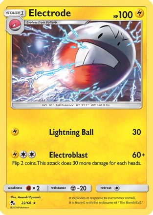 Electrode (022/68) [Hidden Fates] Reverse Holofoil - Rare