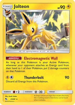 Jolteon (023/68) [Hidden Fates] - Rare