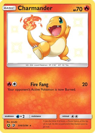 Charmander (SV6/94) [Hidden Fates Shiny Vault] Holofoil - Shiny Holo Rare