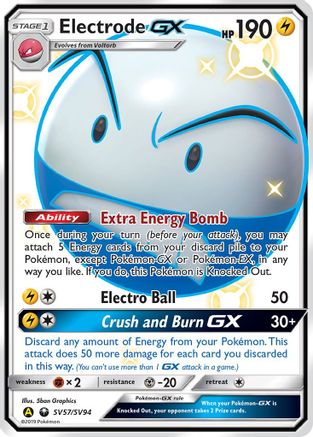 Electrode GX (SV57/94) [Hidden Fates Shiny Vault] Holofoil - Shiny Holo Rare