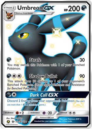 Umbreon GX (SV69/SV94) [Hidden Fates Shiny Vault] Holofoil - Shiny Holo Rare