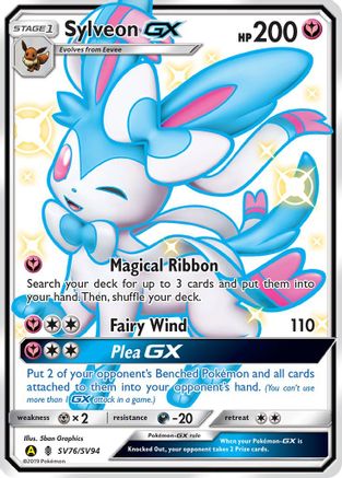 Sylveon GX (SV76/SV94) [Hidden Fates Shiny Vault] Holofoil - Shiny Holo Rare