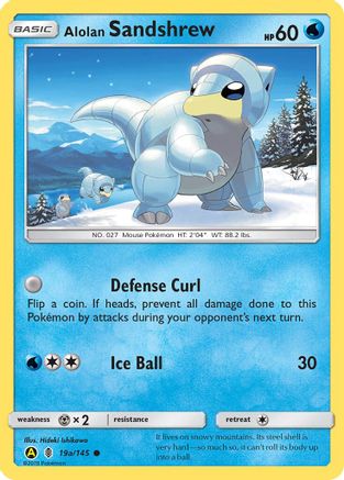 Alolan Sandshrew (19a/145) [Alternate Art Promos] Holofoil - Promo