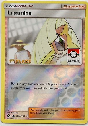 Lusamine (League Challenge) [1st Place] (153a/156) [League & Championship Cards] Reverse Holofoil - Promo