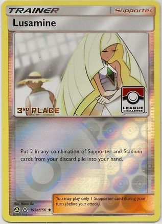 Lusamine (League Challenge) [3rd Place] (153a/156) [League & Championship Cards] Reverse Holofoil - Promo