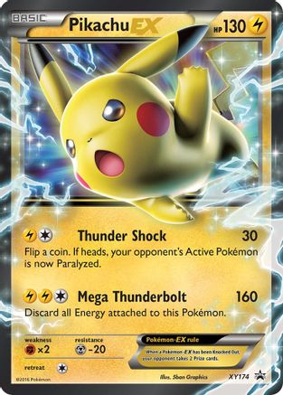Pikachu EX - XY174 (XY174) [Jumbo Cards] Holofoil - Promo