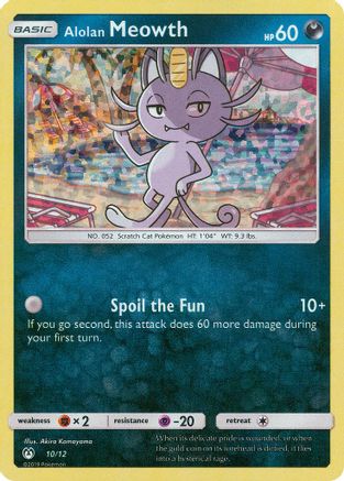 Alolan Meowth (10/12) [McDonalds Promos 2019] Holofoil - Promo