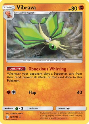 Vibrava (109/236) [SM  Cosmic Eclipse] Reverse Holofoil - Uncommon
