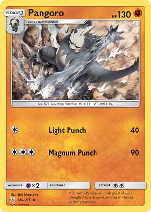 Pangoro (120/236) [SM  Cosmic Eclipse] Reverse Holofoil - Uncommon