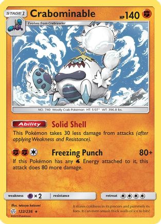 Crabominable (122/236) [SM  Cosmic Eclipse] - Rare