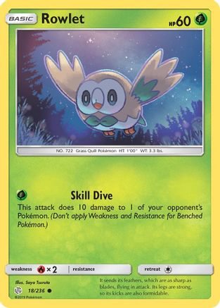 Rowlet (018/236) [SM  Cosmic Eclipse] - Common