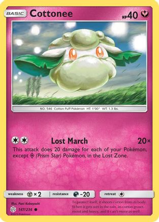 Cottonee (147/236) [SM  Cosmic Eclipse] Reverse Holofoil - Common