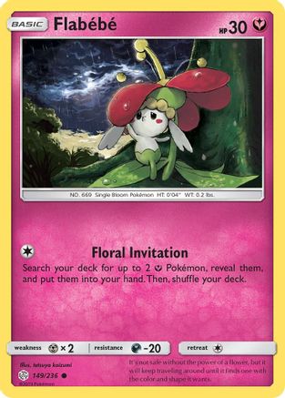 Flabebe (149/236) [SM  Cosmic Eclipse] Reverse Holofoil - Common