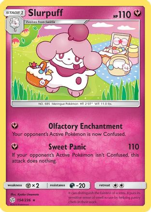 Slurpuff (154/236) [SM  Cosmic Eclipse] Reverse Holofoil - Rare