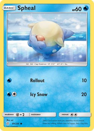 Spheal (049/236) [SM  Cosmic Eclipse] - Common