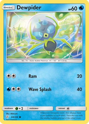 Dewpider (64/236) [SM  Cosmic Eclipse] Reverse Holofoil - Common